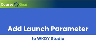 Workday Studio: Add Simple Launch Parameter