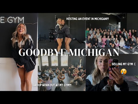 goodbye michigan... in person event at my gym