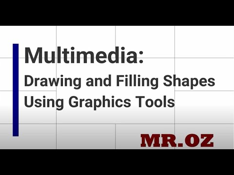 Multimedia Drawing and Filling Shapes Using Graphics Tools