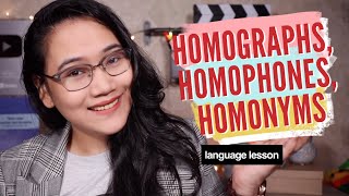 Homographs, Homophones, Homonyms | English Grammar