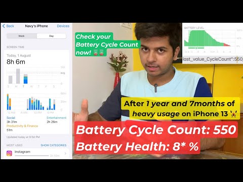 Battery health of iPhone 13 after 1.5 years