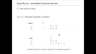 Substring Search   Boyer Moore 8 36