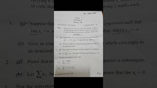 BA/BSc/BCom Sem 3 Mathematics ANALYSIS-I #previousyearquestions #english #punjabi #important #exam