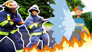 Blippi at the Fire Station | Explore with BLIPPI!!! | Educational Videos for Toddlers