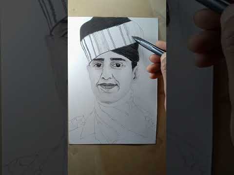 Captain Tania Shergill 🙏 || 100 Days Of Sketching 🤞|| Day - 7 || #shorts #viral #short #shortvideo