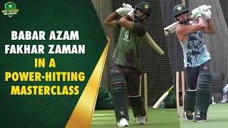 Bat Speed Battle in Full Swing 💥 | Babar Azam & Fakhar Zaman in a power-hitting masterclass 🚀 | MA2A