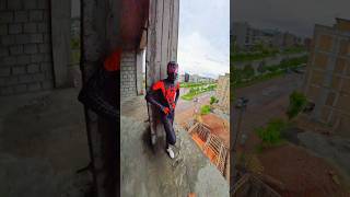spiderman parkour Free running pov 🥳#rooftop #parkourfreerun #spiderman #shortslife
