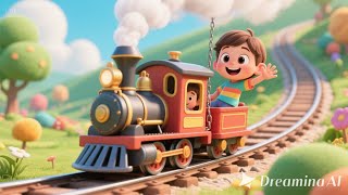 The Little Engine That Sings | Joyful Train Song for Kids | Catchy Nursery Rhyme Adventure