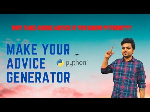 Random advice generator using python| Python projects| Dont take anyone advice if you know python
