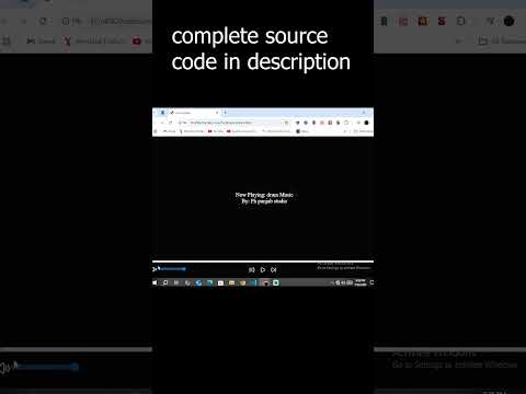 Built a Simple Music Player Website In Html Css And Javascript