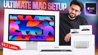 Mac Studio M4 Max + Studio Display 💻 ₹4.2L Setup! 😍 | Cyberpunk 2077 on Mac 🔥 | Mac Accessories ⚡️