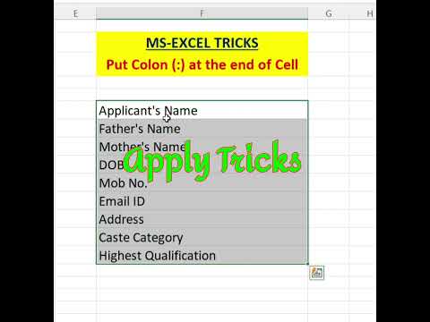 Add Colon at End of Text in Excel – No Typing Needed!