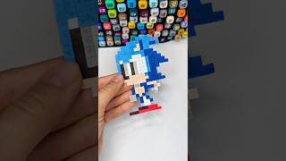 Sonic 💙 mini pixel art idea #sonic #pixelart #art #8bit #trending #drawing #markers #viral