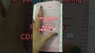 CDP book 📖 #kvs #childdevelopment #kvspreapration #kvsprt #kvs2025 #kvstgtpgt #kvsdsssb #prt