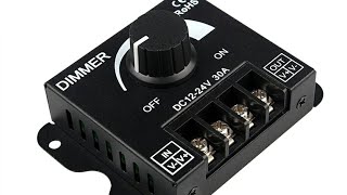 Cara pasang dimmer Led | Dimmer DC 12V - 24V 30A /// Dimmer Strip LED
