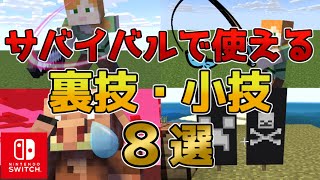 【マイクラスイッチ版】サバイバルで超便利な裏技小技８選【マインクラフト/統合版】