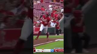 Elly de la Cruz RBI double against the Marlins #fyp #baseball #mlb #rbi #double #ellydelacruz #win