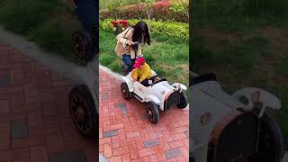 Retro parent child electric car Useful Baby Product & Toys 1276