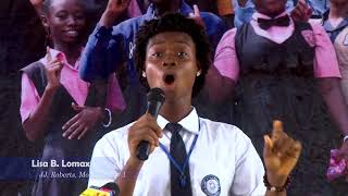 2018 Eloquent speaker Category Contestant one