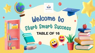 Table of 16 #mathematics #mathstable