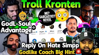 GodLike Soul Advantage😲 Troll Kronten😳 Craven Hint On GodLike Coach🚨