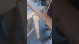 How to install hardware on a window. #woodworking #wood #tutorial