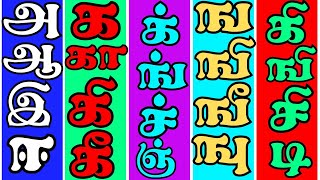 அஆஇஈ உயிர் எழுத்துக்கள்/Uyireluthukkal/Learn Tamil ALPHABETS@PRINIT1419