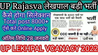 Up Lekhpal Vacancy Latest News | Up lekhpal Vacancy 2022 || UPSSSC Pet Latest News today |