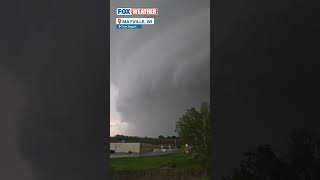 Tornado sirens blare as massive storm hits Mayville, Wisconsin