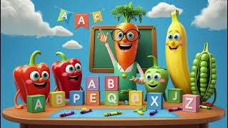 Talking Veggies Teach ABC | Nursery Rhymes & Kids Songs