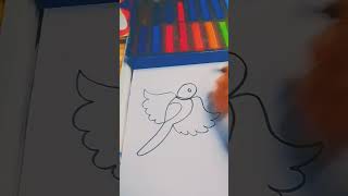 Drawing Bird from 🕉️ #shorts #art #drawing #youtubeshorts #viral #mysticarts #birddrawing