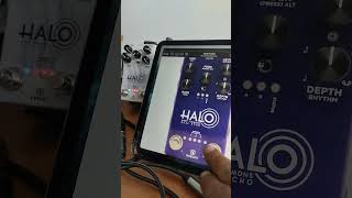 Fun with Keeley FX HALO and OnSong MIDI Remote Controller.