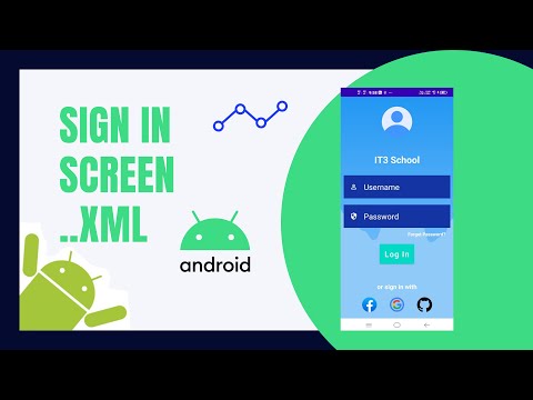 Login Screen UI Design Android Studio XML | Animation Transition | Android Material UI Login Page