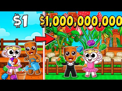 Ballerina & Tung Tung Started Over Using ONLY SUMMER SEEDS in Roblox Grow A Garden