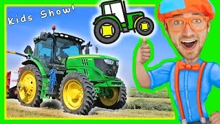 Blippi with Tractors for Toddlers | Educational Videos for Toddlers with Nursery Rhymes