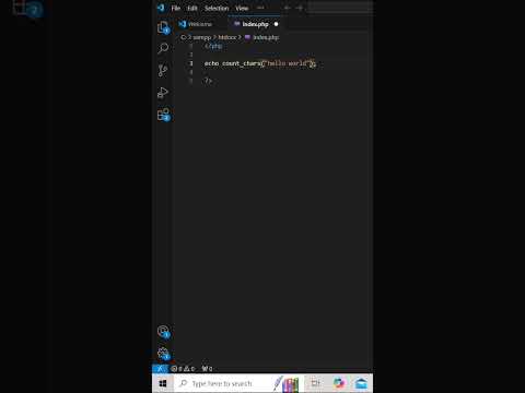 count_chars() function in php #coding #development #viralshorts #php
