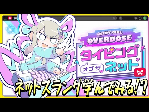 タイピングゲーで過去のスラングを学んでみる?! と思っていたら超怒涛の展開に!? [NEEDY GIRL OVERDOSE タイピング オブ ザ ネット]