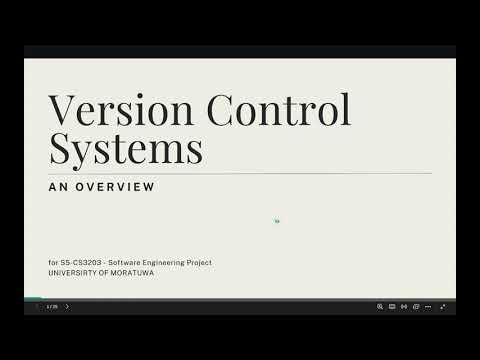 Version Control Systems: Overview to Git and Github