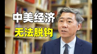 中美经济无法脱钩，关联度太高，美国说不寻求在经济上与中国脱钩，怎么看？【清华大学李稻葵】 #经济学  #中美角力  #中美脱钩 #投资