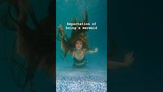 It’s not as glamorous as it seems 🥲 😂 but it makes for a good laugh! #mermaids #underwater