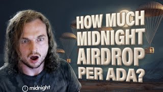 How much Midnight Airdrop Tokens Per ADA on Cardano!