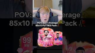 POV: BRO’S AVERAGE 85x10 PACK 😂😂 #fifa #fc25