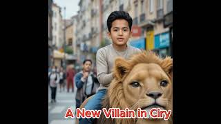A Street Boy is ridding on a Lion in city #AIMagic #AIArt #AIVideo #AICreation #MadeWithAI #ViralAI