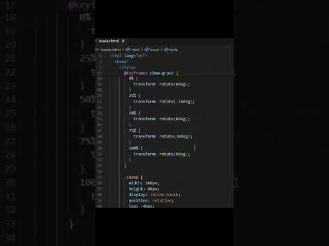 Sheep Grass Animation using CSS