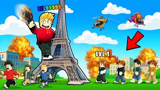 ROBLOX CHOP AND FROSTY GROW TALLER AND CLIMB EFFIEL TOWER