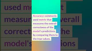 Top Metrics to Evaluate Machine Learning Models ! #shorts