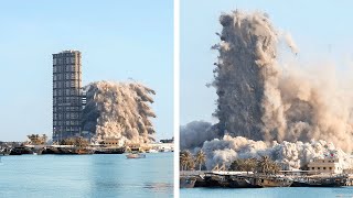 10 Extreme Dangerous Fastest Building Demolition Amazing Excavator Heavy Equipment Machine Working