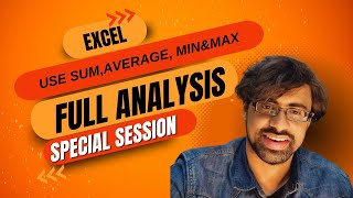 Excel Basics: Use SUM, AVERAGE, MIN & MAX Easily #ExcelTips #ExcelFormulas #SpreadsheetSkills