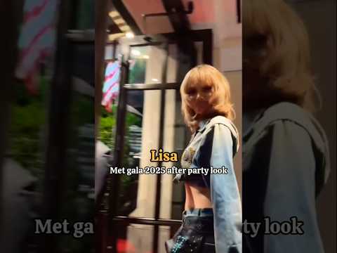 Lisa met after party look #shortsvideo #blackpinkshorts #lalisamanoban #lilies #metgala #lisaedit