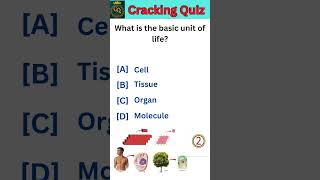 What Is the Basic Unit of Life? | Biology GK Quiz | Competitive Exams Preparation #shorts
